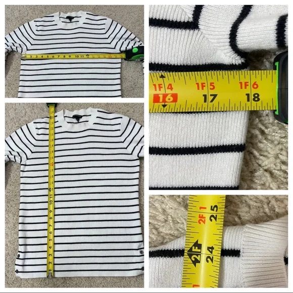 Club Monaco cotton/cashmere striped sweater - Picture 5 of 7